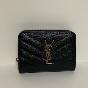 ysl compact zip around wallet